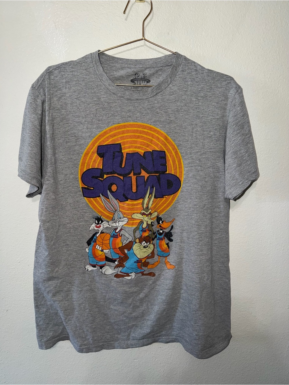 l*space Space Jam Graphic Crew Tee - Light Gray
